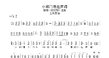 豫剧谱 | 小郎门外连声请《花打朝》王月英唱段