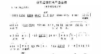 豫剧谱 | 保佑着商郎夫早登金榜《秦雪梅》选段