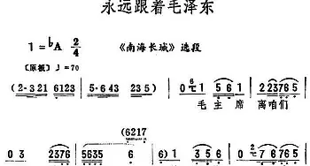 评剧谱 | 永远跟着毛泽东《南海长城》选段 筱俊亭