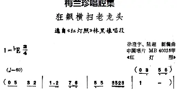 锡剧 梅兰珍唱腔集 狂飙横扫老龙头 选自《红灯照》林黑娘唱段