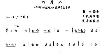 土家族实验剧 四月八《春哥与锦鸡》选段 王庆海  龙泽瑞整理