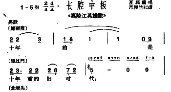 沪剧 十年前是十年前的旧时代《嘉陵江英雄歌》选段 夏福麟