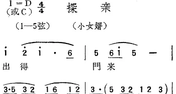 扬剧曲调 探亲 小女婿