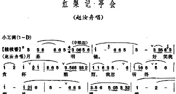 昆曲 红梨记·亭会 赵汝舟唱段