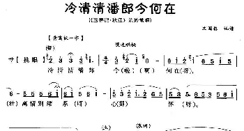 川剧 冷清清潘郎今何在《玉簪记·秋江》陈妙常唱段