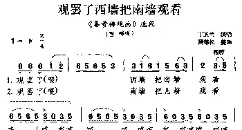 庐剧 观罢了西墙把南墙观看《秦雪梅观画》选段 雪梅唱   丁玉兰