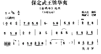 豫南皮影戏 保定武王锦华夷《金鸡岭》选段 邓禅玉唱 陈人生