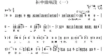 秦腔《柜中缘》唱段 一 肖若兰 等  乐斌 记谱