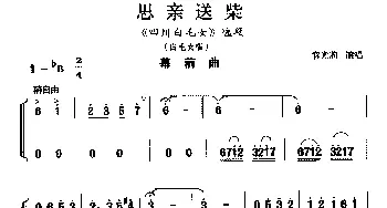 川剧 思亲送柴《四川白毛女》白毛女唱段 官光莉