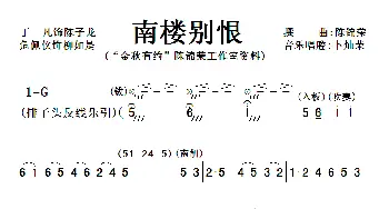 粤曲 南楼别恨   陈锦荣