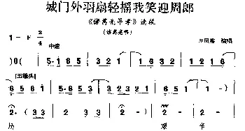 越调 城门外羽扇轻摇我笑迎周郎《诸葛亮吊孝》选段  申凤梅