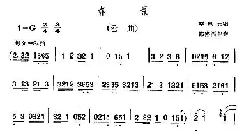 单弦 春景 谭凤元