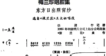 锡剧 梅兰珍唱腔集 东方日出照窗纱 选自《拔兰花》王大姐唱段