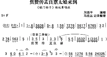 秦腔流行唱段精选 焦赞传孟良禀太娘来到《辕门斩子》杨延景唱段 刘易平  马应丛记录整理