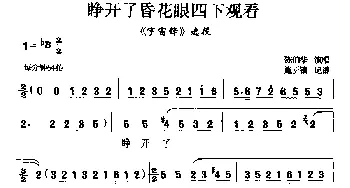 汉剧 睁开了昏花眼四处观看《宇宙锋》选段 陈伯华