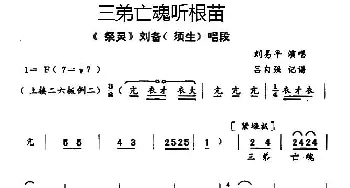 秦腔 三弟亡魂听根苗《祭灵》刘备唱段 刘易平  吕自强记谱