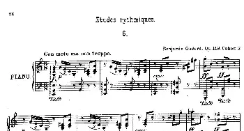 Etudes Rythmiques Op.149(钢琴谱) 本杰明·路易斯保罗·戈达尔