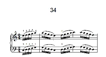 八.提高速度.增强手指灵活性的练习34(钢琴谱)