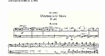 Overture in G Minor D.668(钢琴谱)
