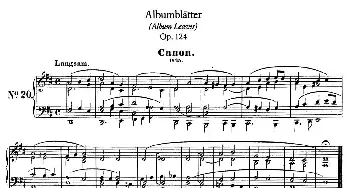 Albumblätter Op.124(钢琴谱) 罗伯特·舒曼