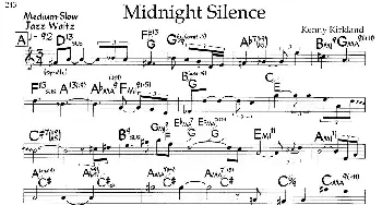 Midnidht Silense(钢琴谱)