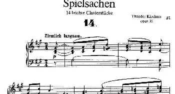 Spielsachen Op.35(钢琴谱) 狄奥多·柯希纳