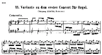 Concerto for Organ in G Major BWV 592(钢琴谱) 约翰.塞巴斯蒂安.巴赫
