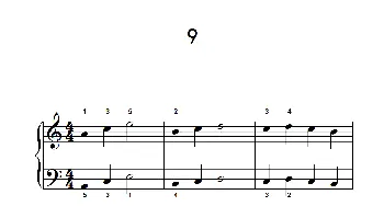 一.非连音练习9(钢琴谱)