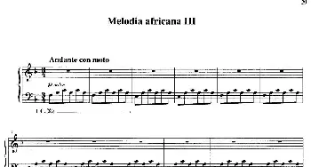 Melodia africana 3(钢琴谱) Ludovico Einaudi