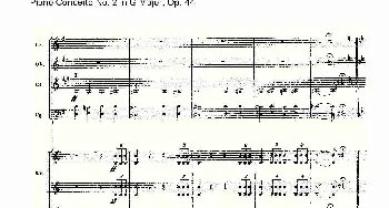 G大调第二钢琴协奏曲, Op.44第一乐章(钢琴谱)