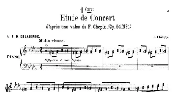 6 Etudes de Concert(钢琴谱) 伊西多尔·菲利普