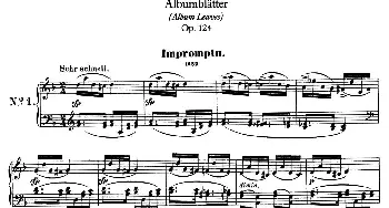 Albumblätter Op.124(钢琴谱) 罗伯特·舒曼