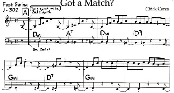Got a Match?(钢琴谱)
