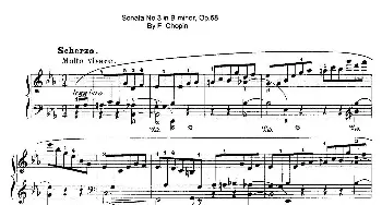 Piano Sonata No.3 in b Minor Op.58(钢琴谱) 肖邦-chopin