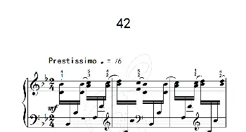练习曲 42(钢琴谱)