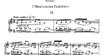 Trois Mouvements Perpetuel(钢琴谱) 弗朗西斯·普朗克