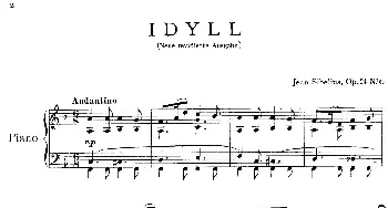 10 Pieces Op.24(钢琴谱) 简·西贝柳斯