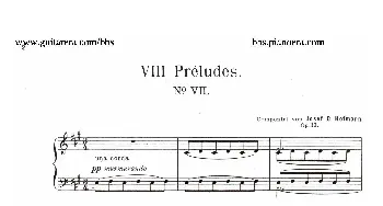 Eight Preludes Op.30(钢琴谱) 约瑟夫·卡西马·霍夫曼(Josef Casimir Hofmann）