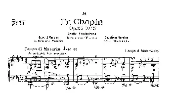 53首以肖邦练习曲为素材而作的练习曲(钢琴谱) 里奥鲍尔德·戈多夫斯基