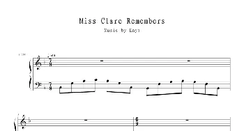 Miss Clare Remembers(钢琴谱) 雅尼