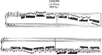 Toccata BWV 911(钢琴谱) 约翰.塞巴斯蒂安.巴赫