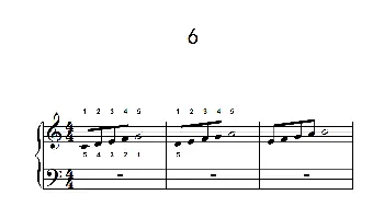 非连音练习 6(钢琴谱)