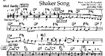Shaker Song(钢琴谱)