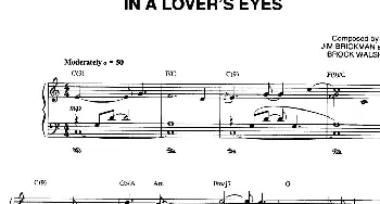 In a Lover's Eyes(钢琴谱) Jim Brickman (金布来克曼）