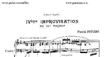 15 Improvisations(钢琴谱) 弗朗西斯·普朗克