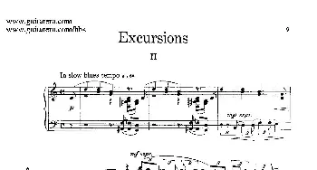 Four Excursions Op.20(钢琴谱) 塞谬尔·巴伯(Samuel Barber）