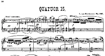 String Quartet No.15 in a Minor Op.132(钢琴谱) 路德维希·冯·贝多芬