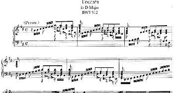 Toccata BWV 912(钢琴谱) 约翰.塞巴斯蒂安.巴赫