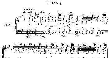 伊贝利亚组曲 TRIANA(钢琴谱) 埃赛克·阿尔贝尼兹