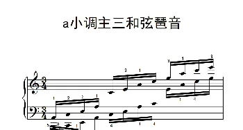 第九级2.a小调主三和弦琶音(钢琴谱)